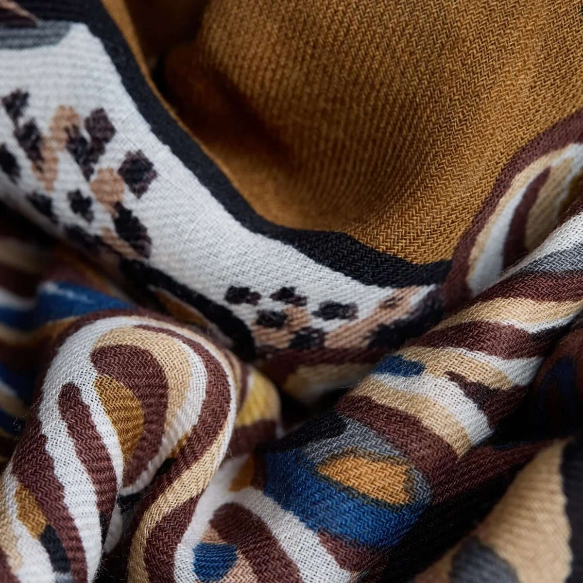 Foulard Quadrato Western Marrone