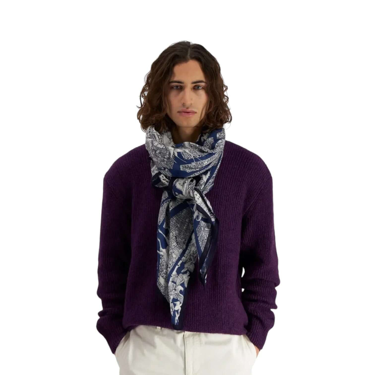 Sciarpa Turgot Blu Scuro