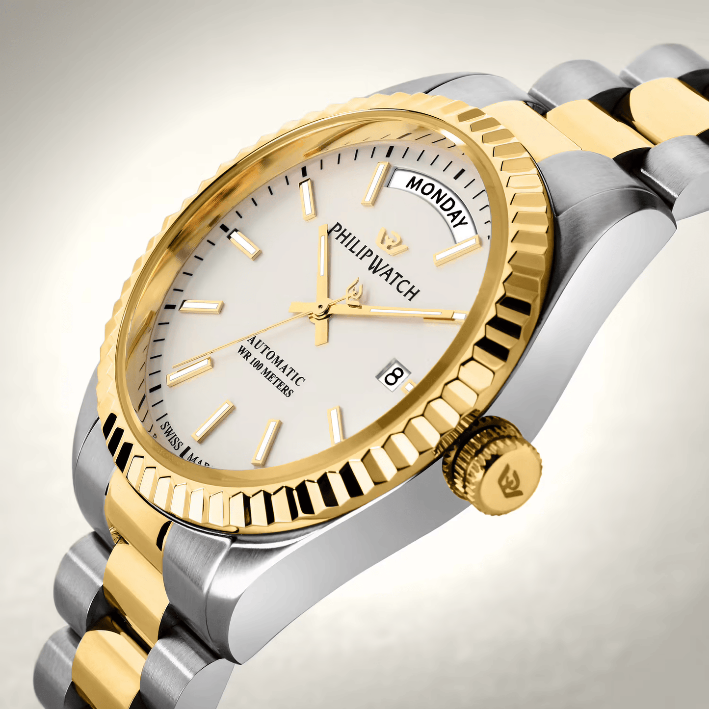 Philip Watch Caribe Automatic daydate oro 39mm – Eleganza svizzera e anima sportiva