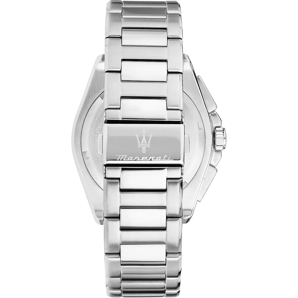 Maserati Velocità Chrono R8873652005 – Cronografo al quarzo, Argento e Blu, 43mm