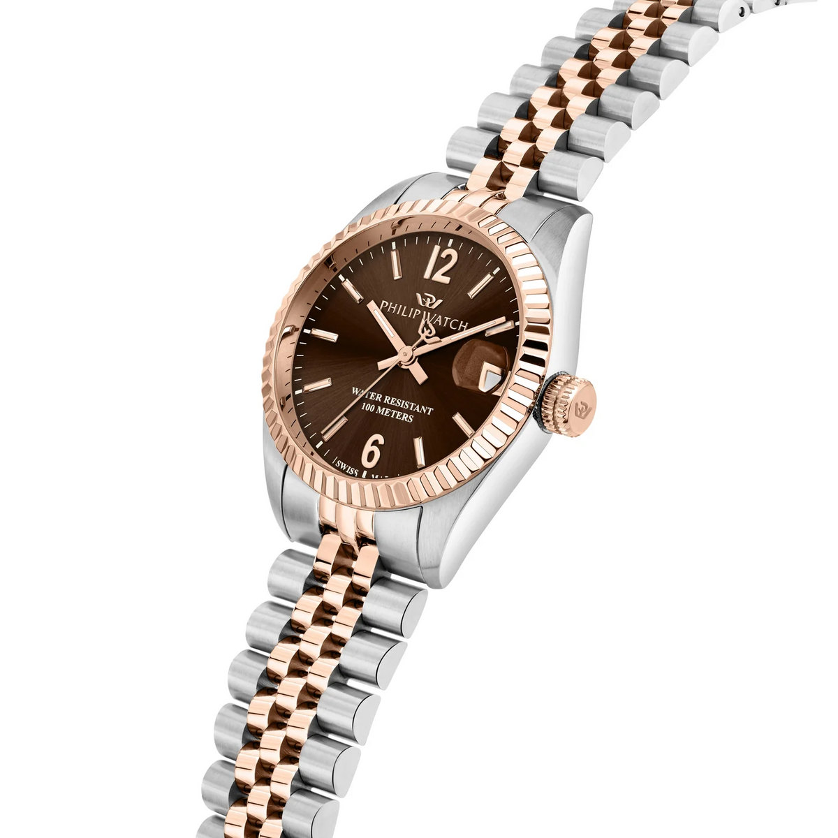 Philip Watch Caribe Donna Marrone – swiss made con data R8253597660