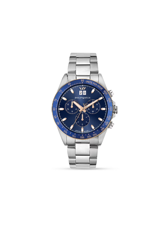 Philip Watch Caribe Sport Cronografo Quarzo R8273 blu