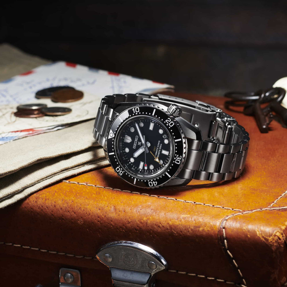 Seiko SPB383J1 – Automatico GMT– Quadrante Nero – Cassa rotonda 42 mm – Codice SPB383J1