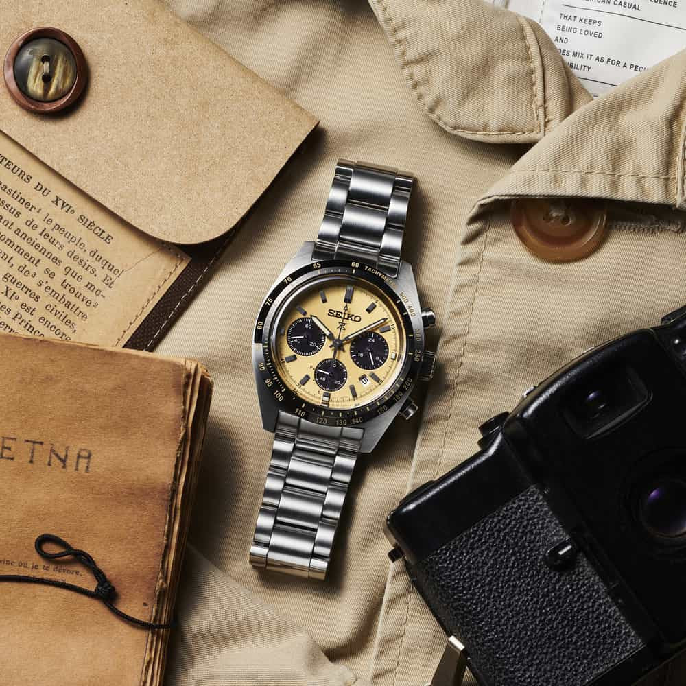 Seiko SSC817P1 – Cronografo Solare – Quadrante Giallo – Cassa rotonda 39 mm – Codice SSC817P1