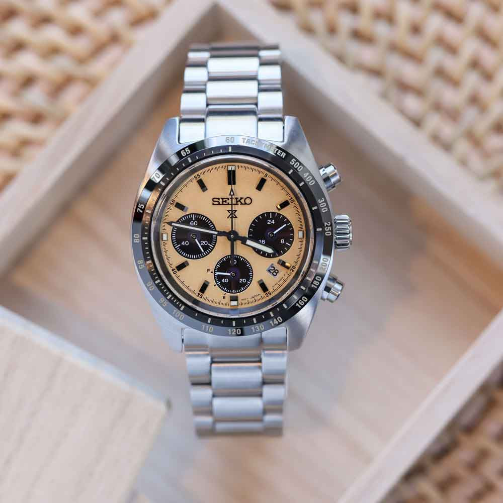 Seiko SSC817P1 – Cronografo Solare – Quadrante Giallo – Cassa rotonda 39 mm – Codice SSC817P1
