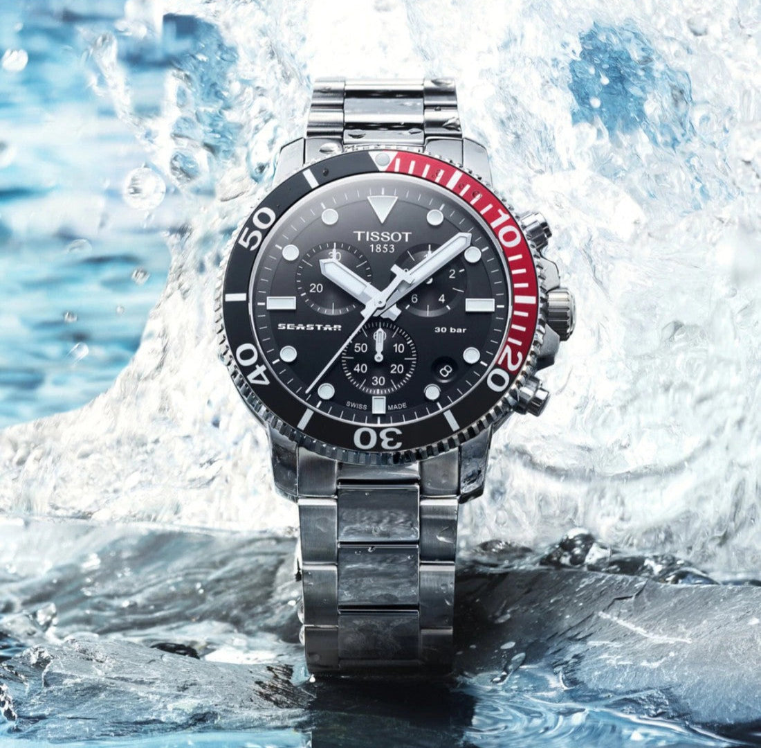 Tissot Seastar 1000 Chronograph – Quarzo Swiss Made, Nero, 45,5mm – Ref. T120.417.11.051.01