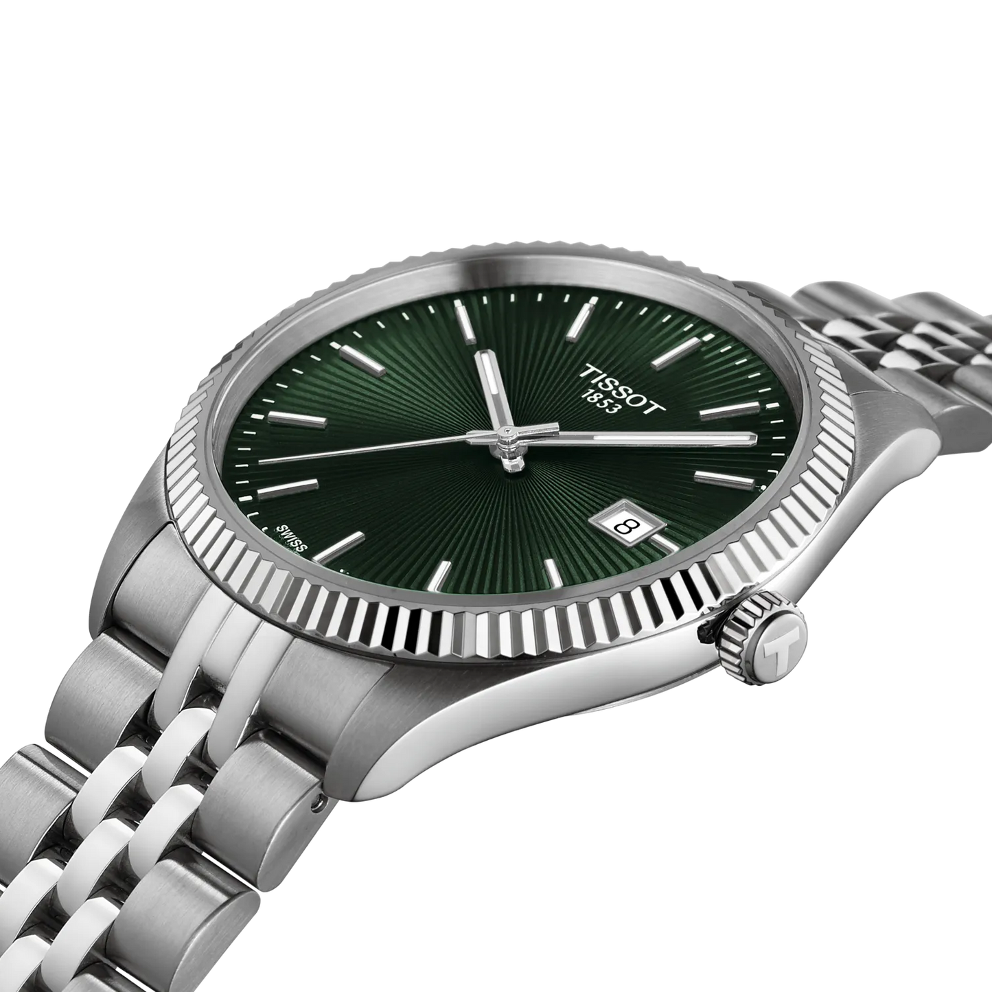 Tissot Ballade 40mm Quarzo Uomo – Quadrante Verde, Bracciale Acciaio, Swiss Made – Codice T156.410.11.091.00