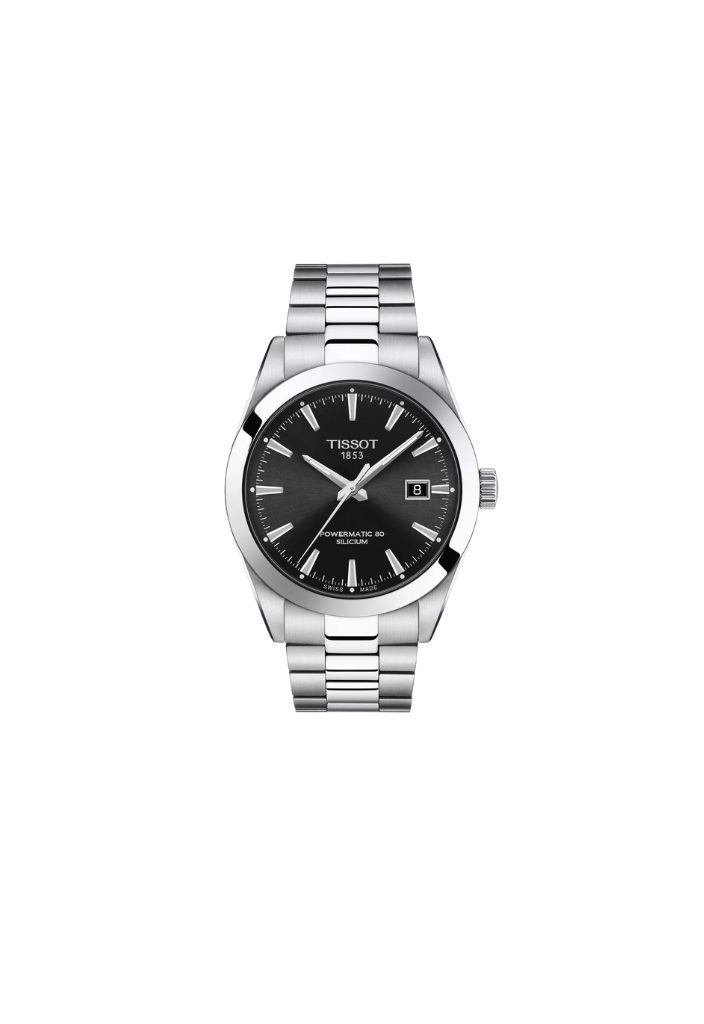 Tissot Gentleman Powermatic 80 Silicium – Automatico Swiss Made, nero, 40mm – T127.407.11.051.00