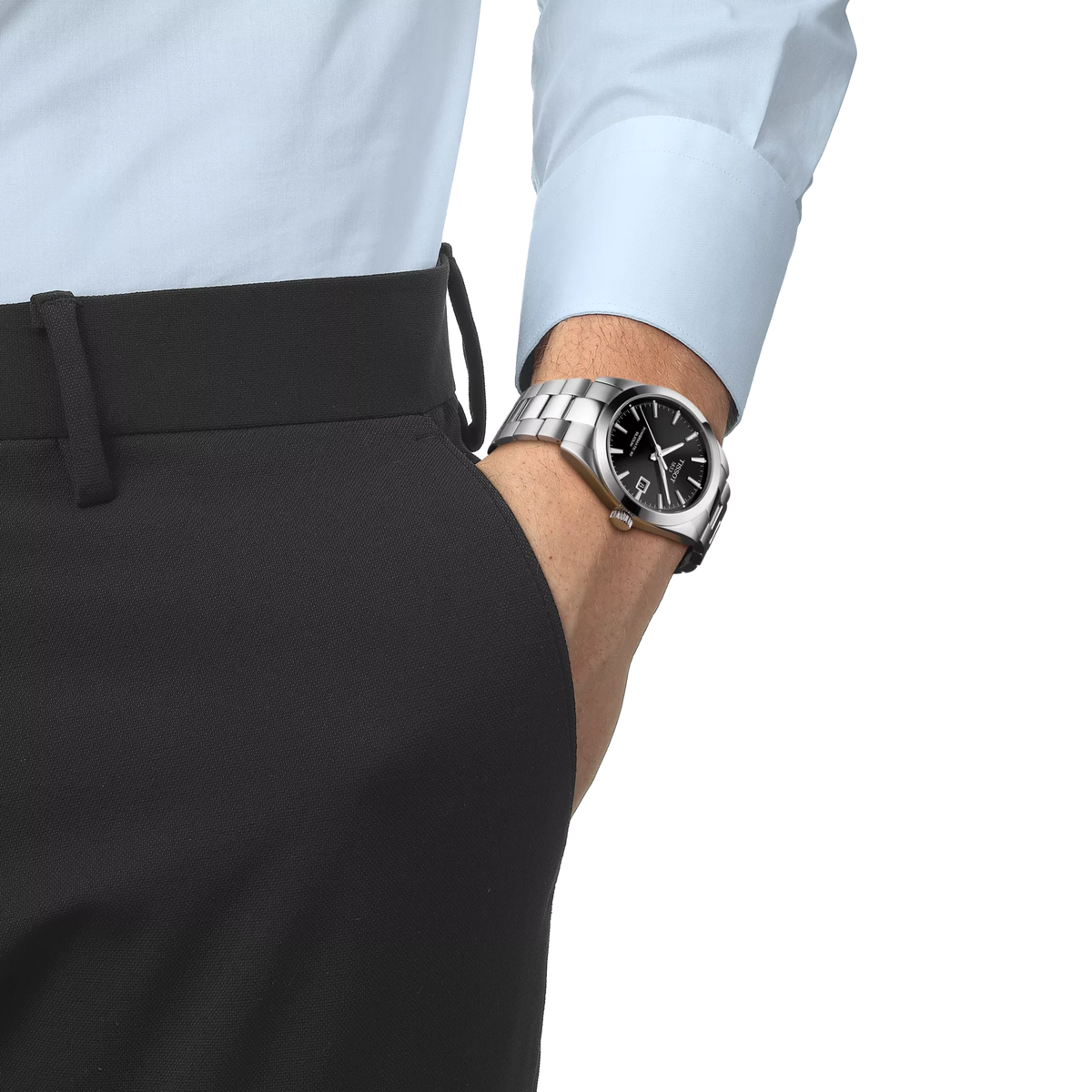 Tissot Gentleman Powermatic 80 Silicium – Automatico Swiss Made, nero, 40mm – T127.407.11.051.00