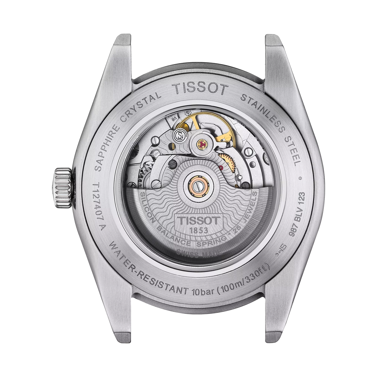 Tissot Gentleman Powermatic 80 – Automatico Swiss Made, grigio scuro (anthracite), 40 mm – T127.407.11.061.01