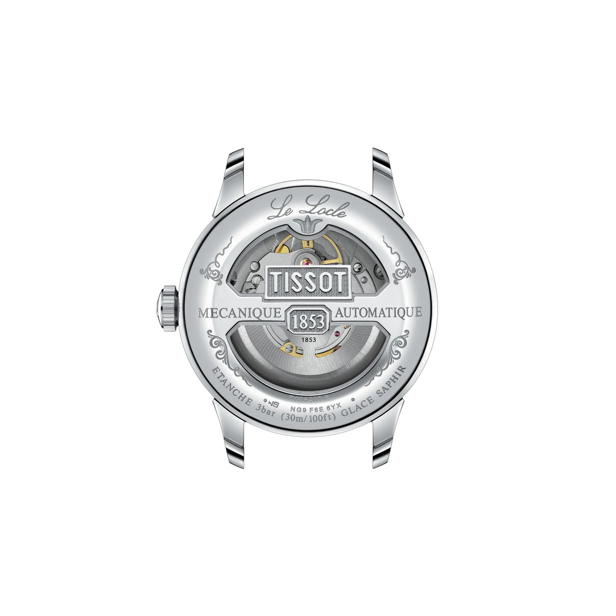 Tissot Le Locle Automatic Swiss Made Argento 39.3mm Cinturino Pelle – T006.407.16.033.00