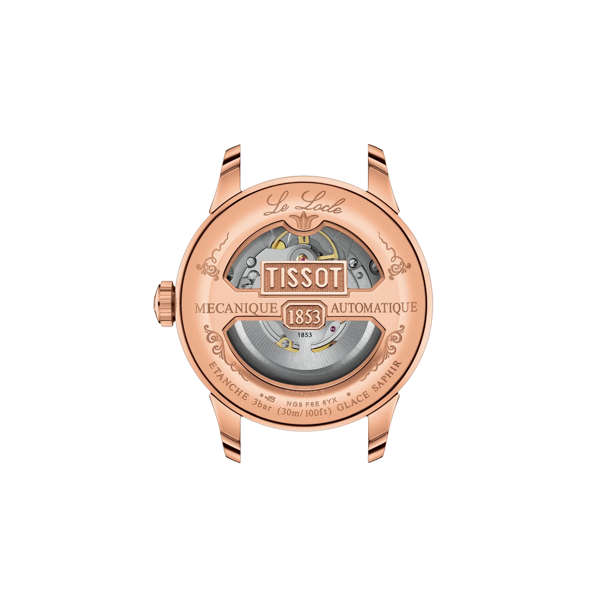 Tissot Le Locle Automatic Swiss Made acciaio Oro Rosa 39.3mm Cinturino Pelle – T006.407.36.033.00