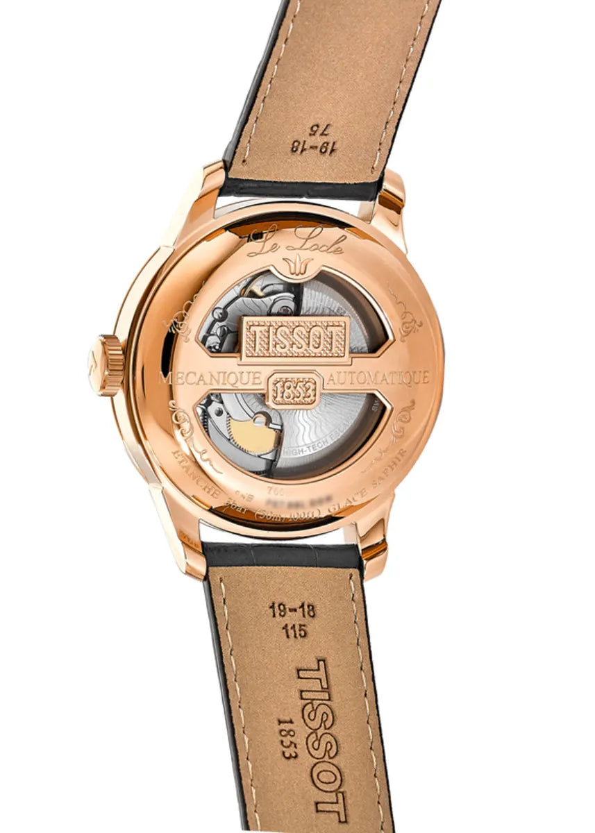 Tissot Le Locle Automatic Swiss Made Nero Oro Rosa 39.3mm Cinturino Pelle – T006.407.36.053.00