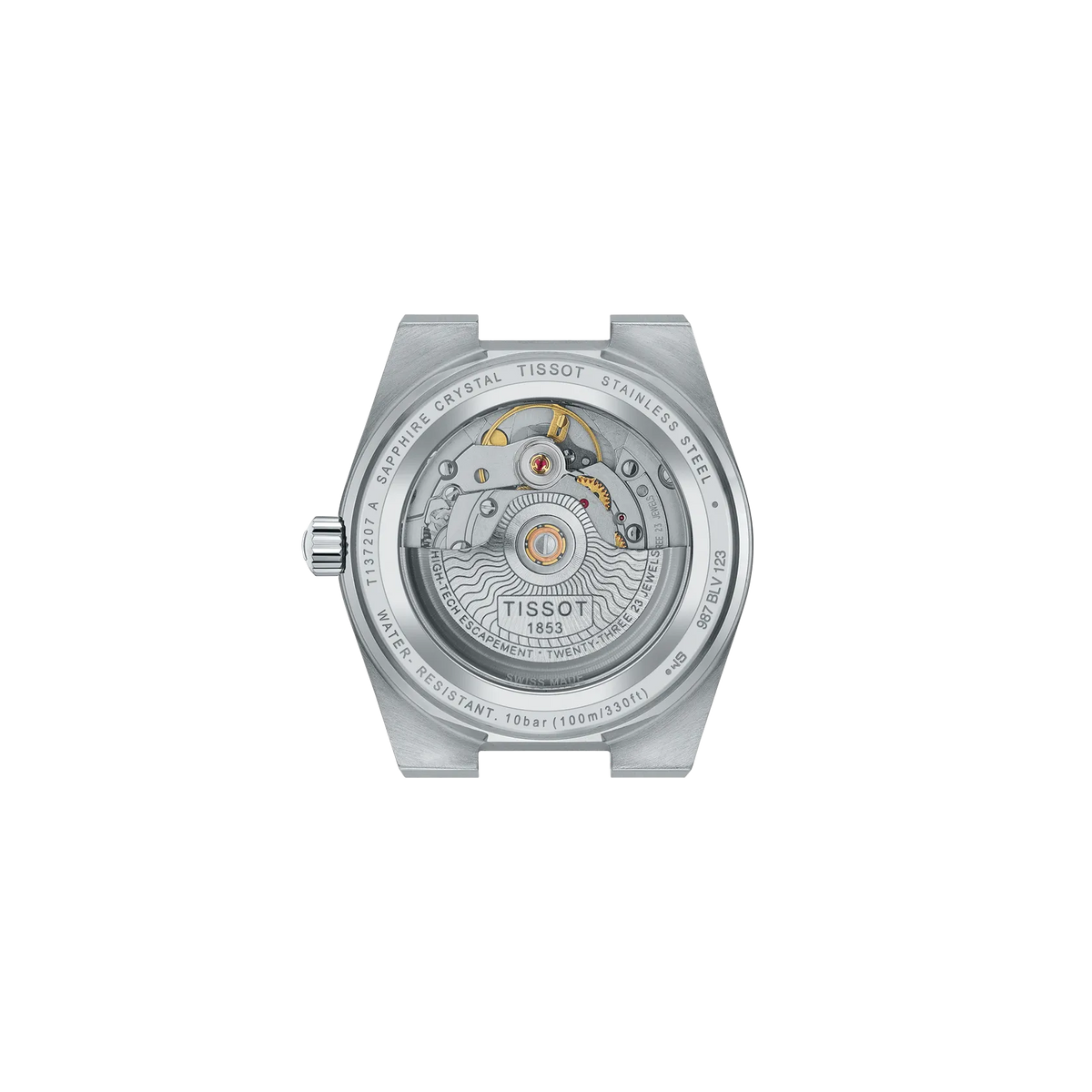 Tissot PRX 35mm – Orologio Automatico Swiss Made, Quadrante Azzurro Ghiaccio, Acciaio, Ref. T137.207.11.351.00