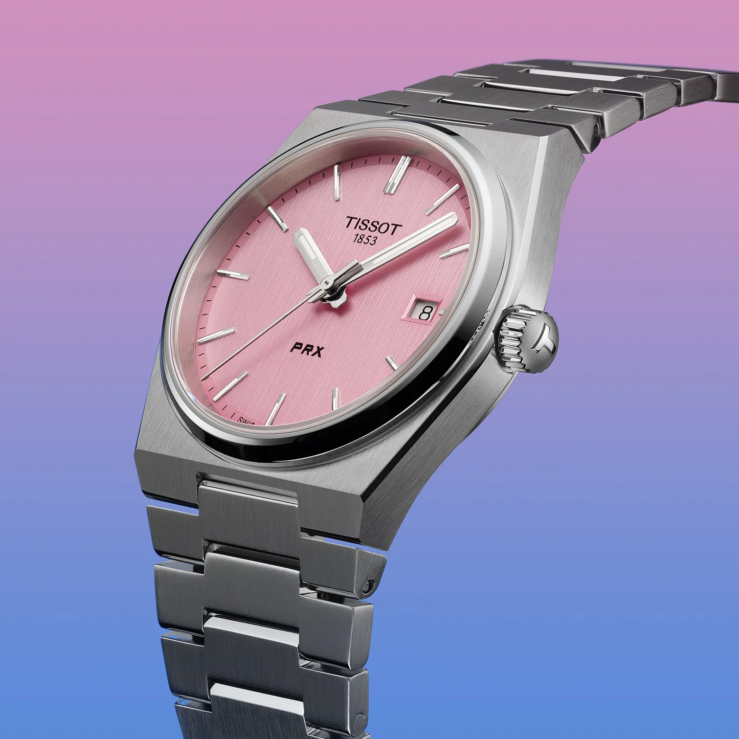 Tissot PRX 35mm – Orologio Quarzo Swiss Made, Quadrante Rosa, Acciaio, Ref. T137.210.11.331.00