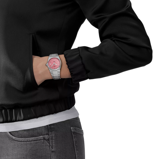 Tissot PRX 35mm – Orologio Quarzo Swiss Made, Quadrante Rosa, Acciaio, Ref. T137.210.11.331.00