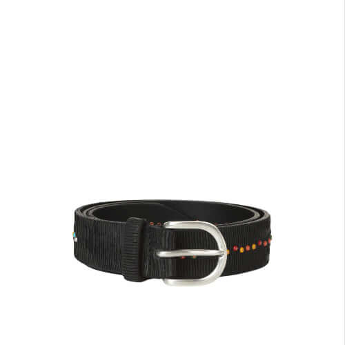 Cintura Blade in Cuoio con Micro-Borchie