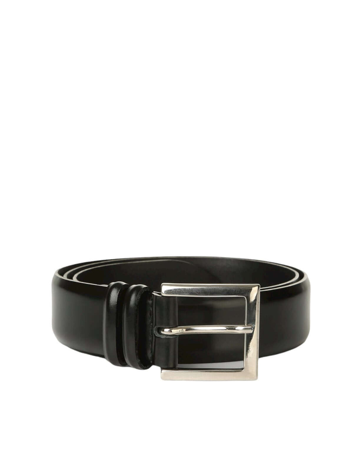 Cintura Classica Calf Nero in Pelle