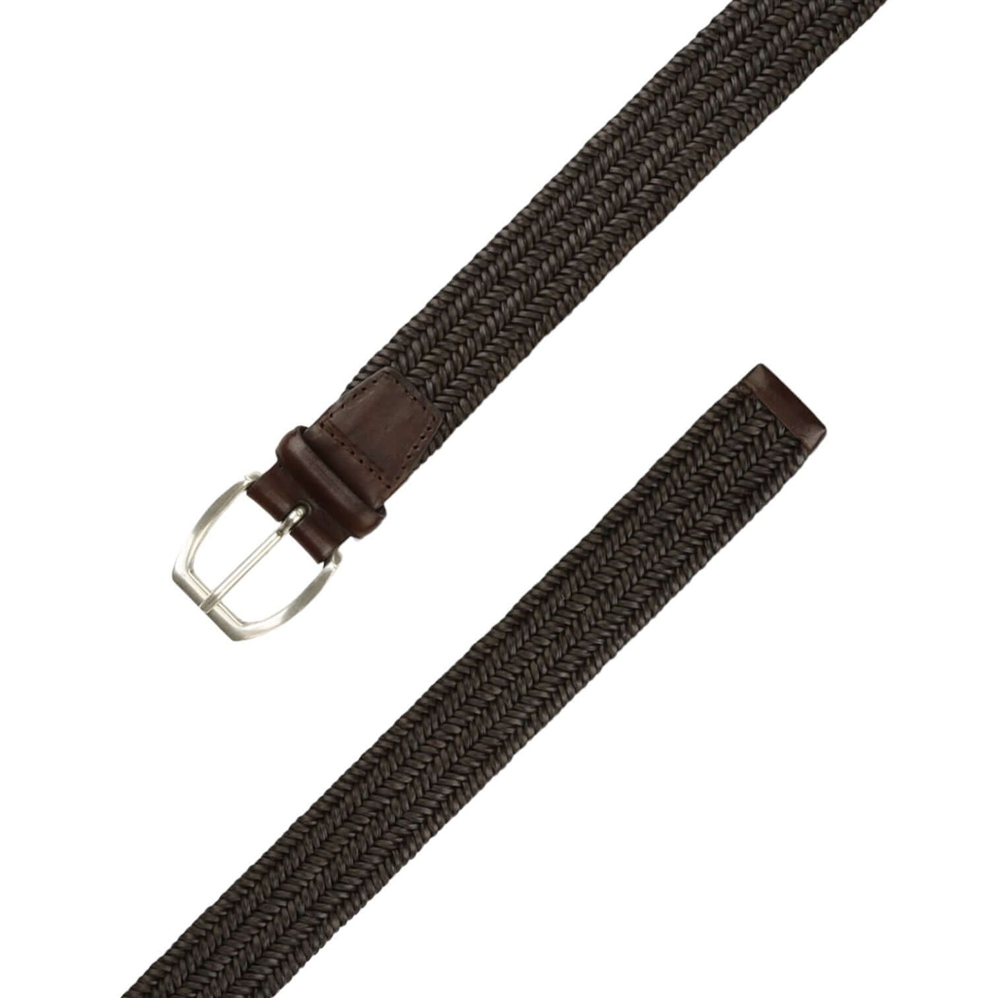 Cintura Intrecciata Wide in Pelle