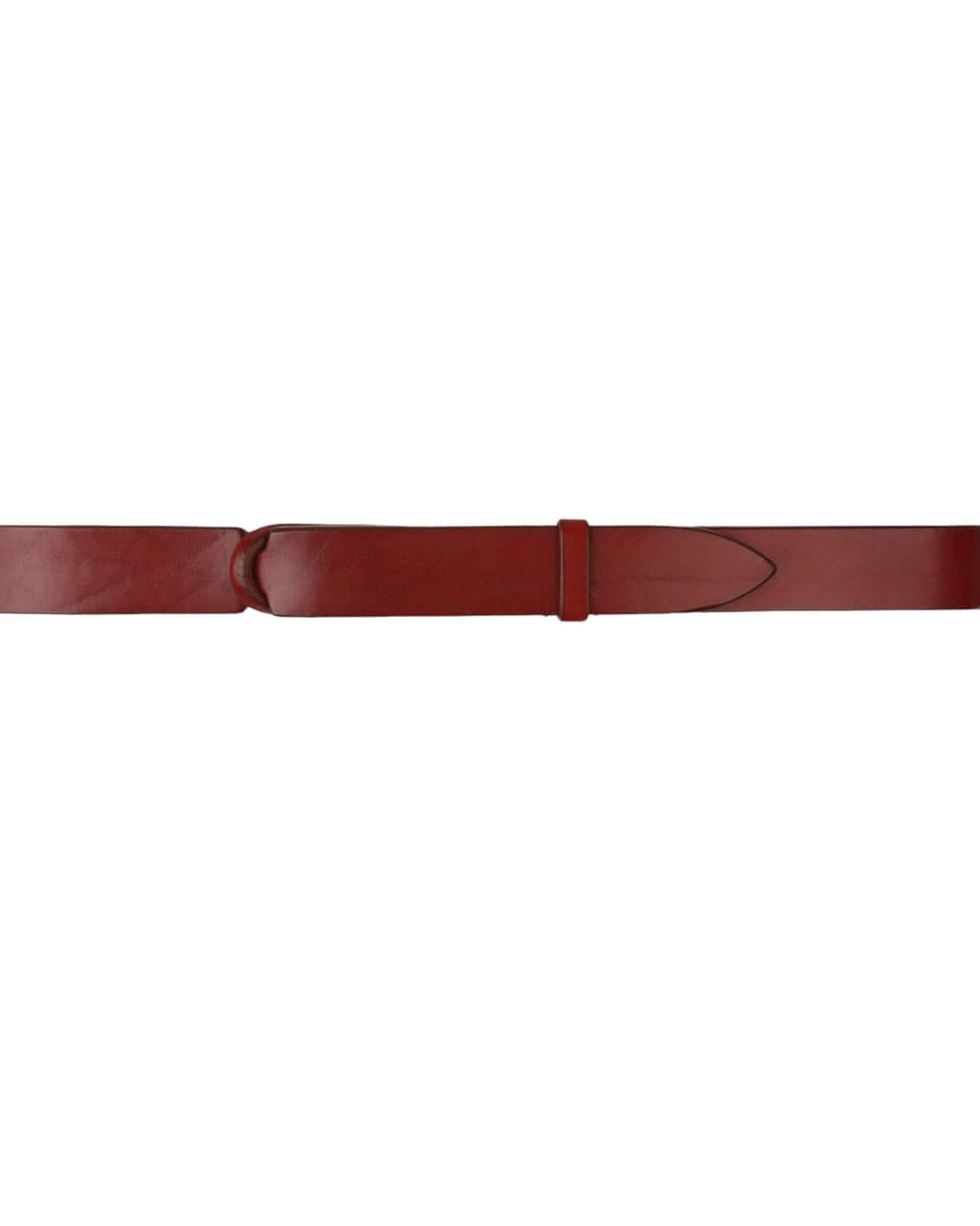 Cintura Nobuckle Bull in Cuoio