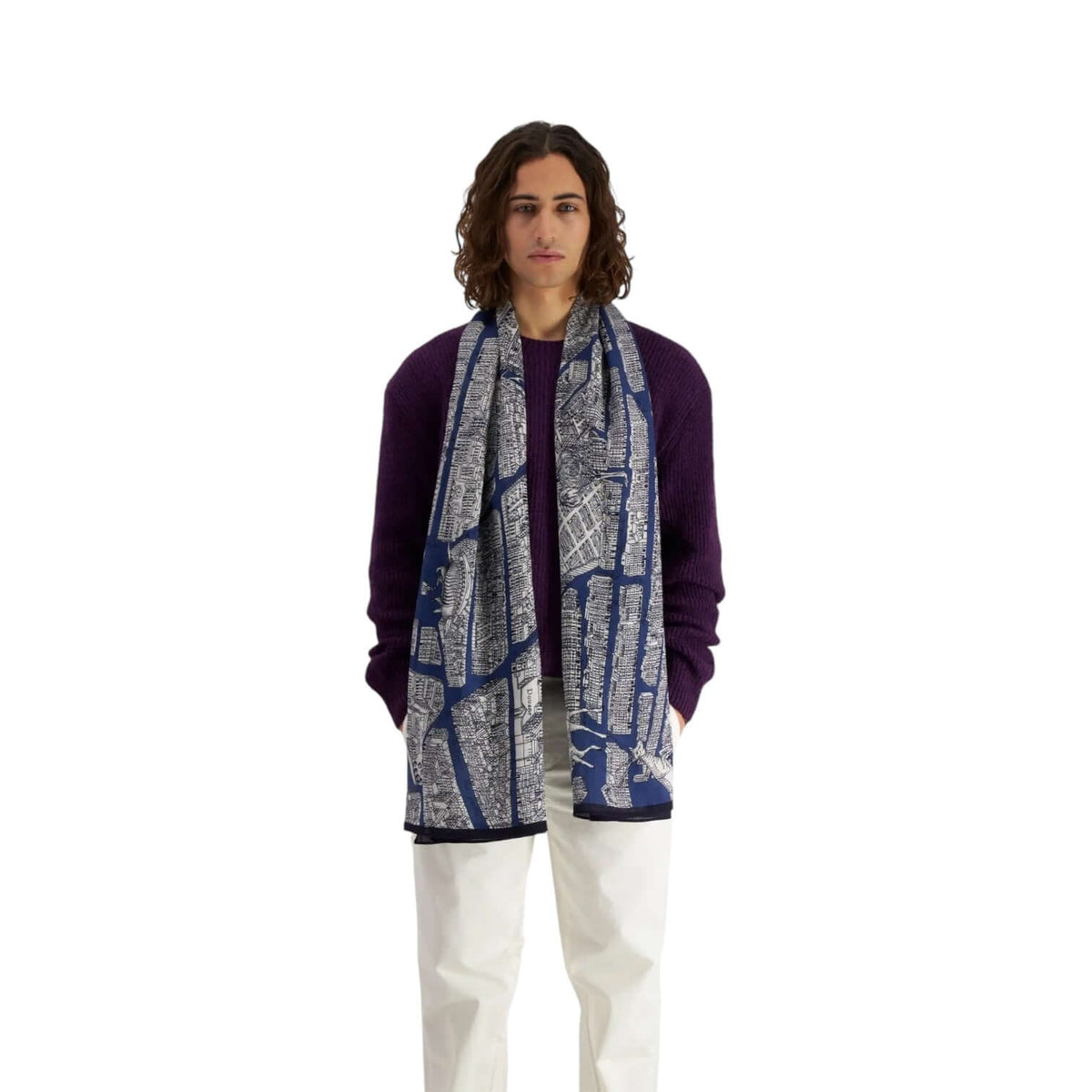Sciarpa Turgot Blu Scuro