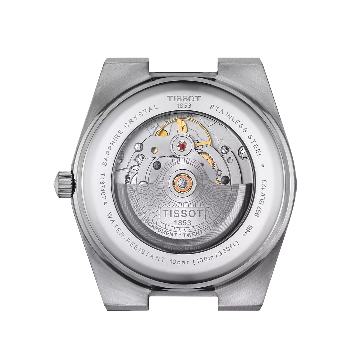 Tissot PRX Powermatic 80 T137.407.11.041.00 – Orologio automatico blu 40 mm, cassa acciaio, fondello a vista, vetro zaffiro
